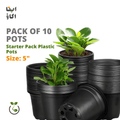 Black Plastic Pots 5