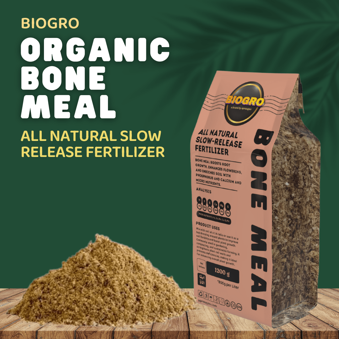 Organic Bone Meal 2 liter pack – natural phosphorus fertilizer for root and flower growth
