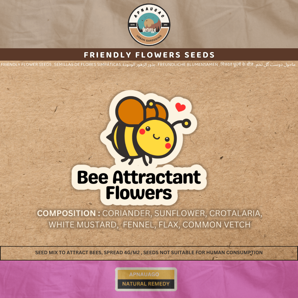 Friendly Flowers - Honey Bees Attractant Flowers Seeds - Apnaugao