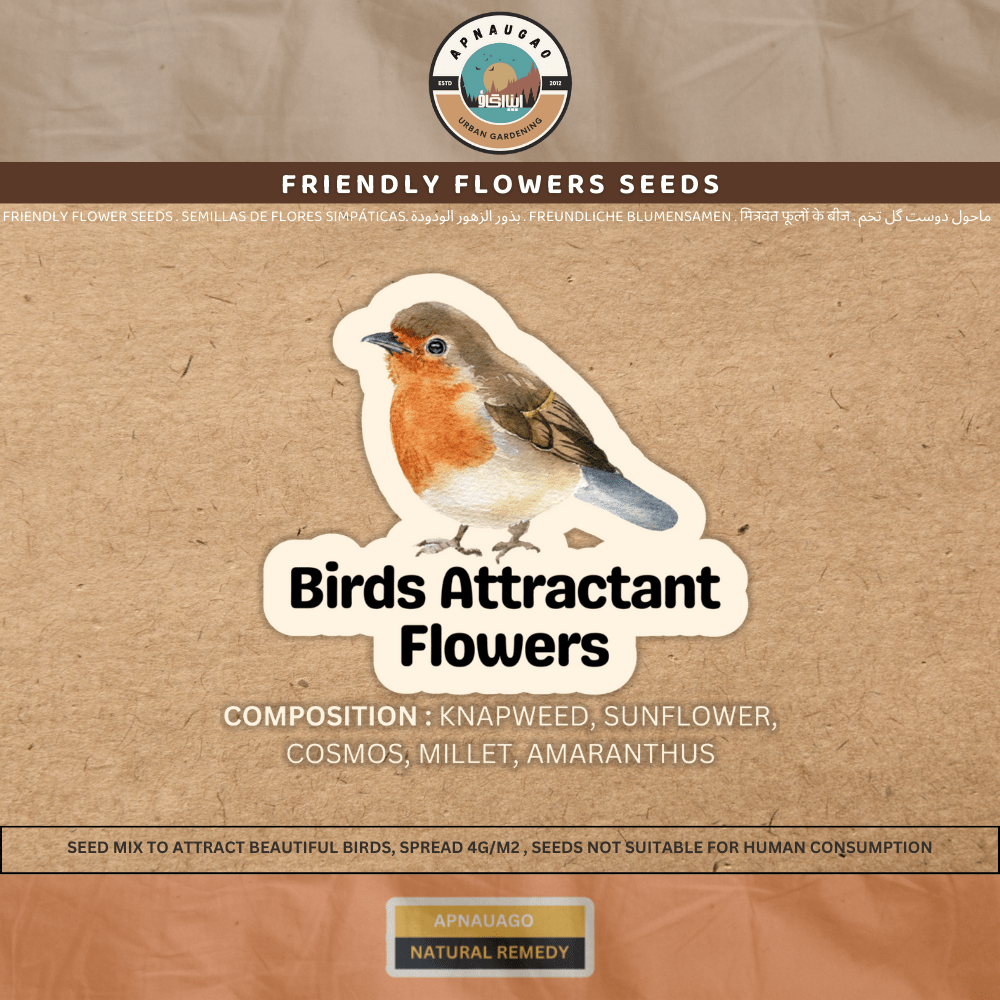 Friendly Flowers - Birds attractant flowers mix seeds - Apnaugao