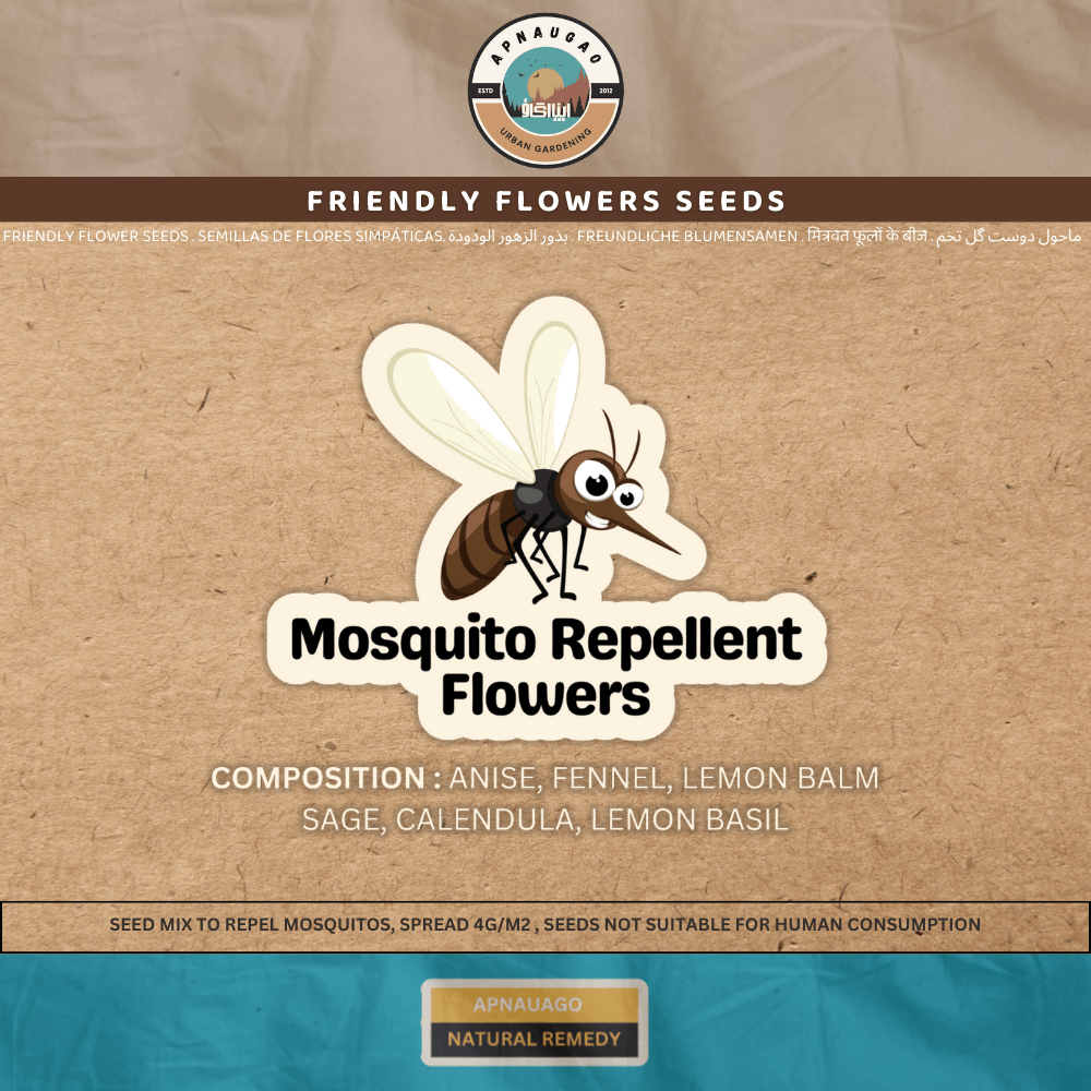 Friendly Flowers - Mosquitoes Repellent Flowers Mix Seeds - Apnaugao