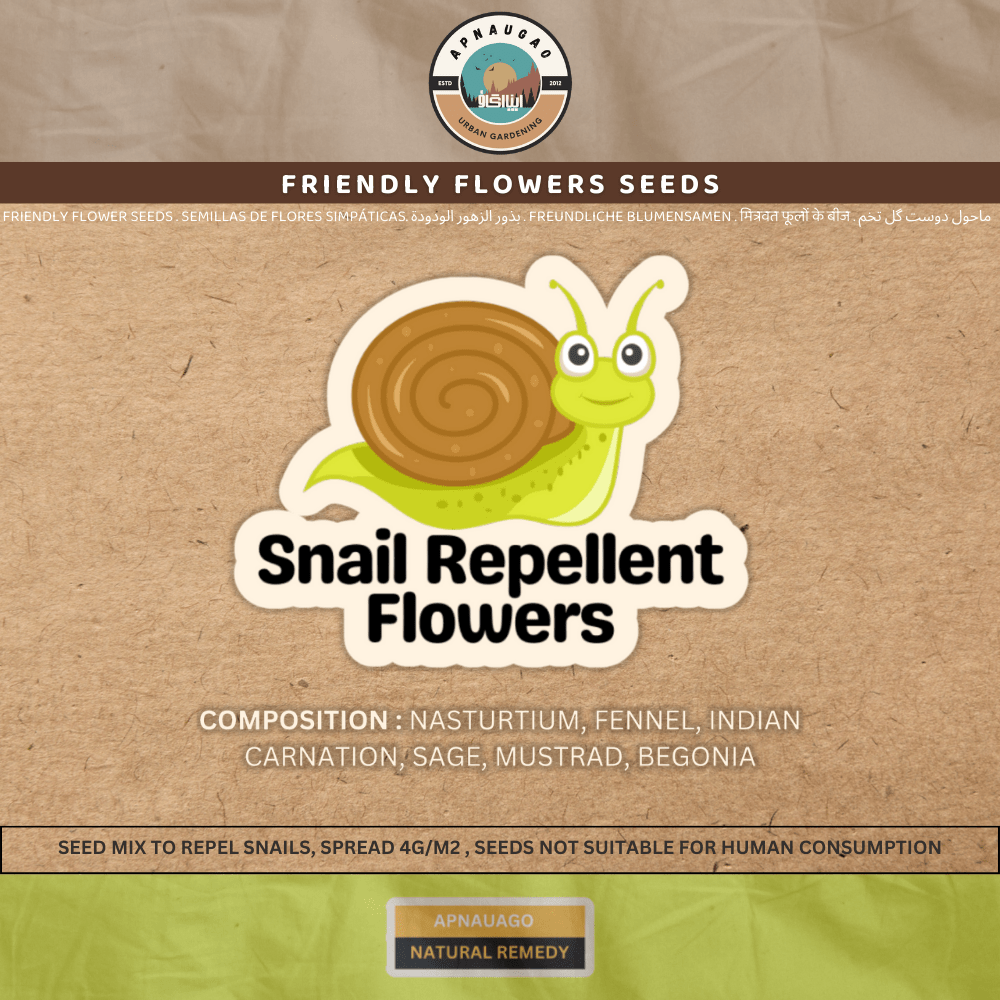 Friendly Flowers - Snails repellent flowers seeds - Apnaugao
