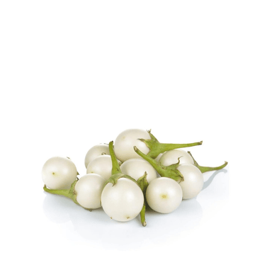 Heirloom Brinjal Egg Plant White Round ( Baingan ) Seeds - Apnaugao