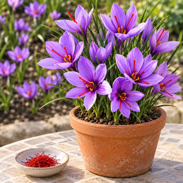 Saffron Bulbs (Iranian Zafran Corms) – Crocus sativus, 10–15g Bulb Size