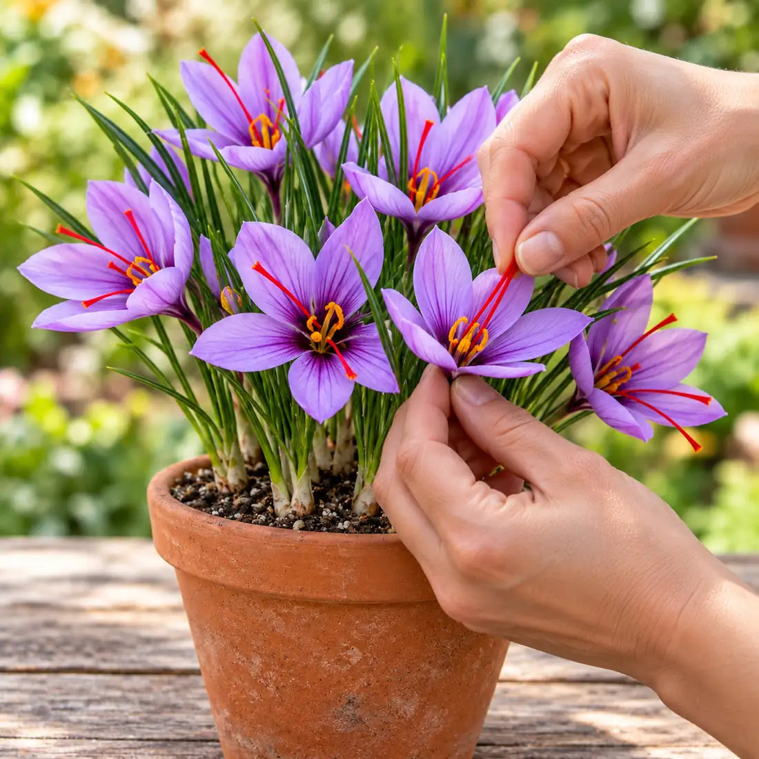 Saffron Bulbs (Iranian Zafran Corms) – Crocus sativus, 10–15g Bulb Size
