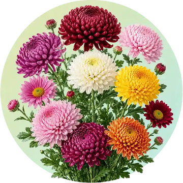 Chrysanthemum flower seeds icon