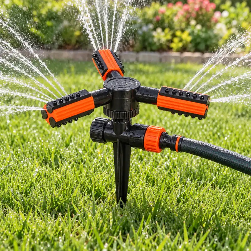 Lawn Sprinkler Automatic 360° Rotating Garden Water Sprinklers Lawn Irrigation