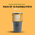Summer Vegetable Home Gardening Kit GREEN BOX – pack of 12 flexible plastic pots included for seedling growth