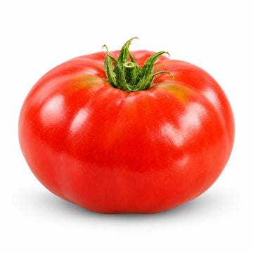 Tres Cantos heirloom tomato – slightly flat, ribbed red tomato with green shoulders | Tres Cantos tomato seeds Pakistan
