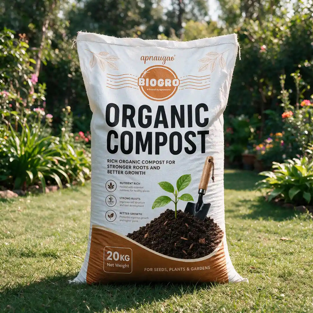Premium Organic ompost for home gardeners- Apnaugao