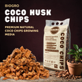 Coco chips used in gardening for drainage, aeration, and moisture retention