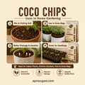 Better drainage in plant -use coco husk chips in gardening