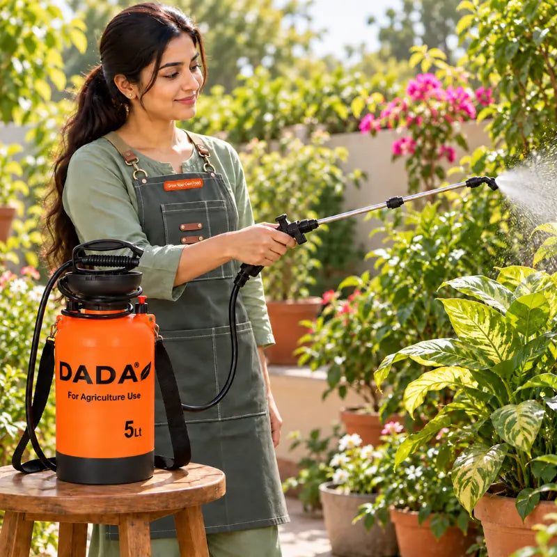 DADA 5L Manual Pressure Sprayer for Agriculture & Garden