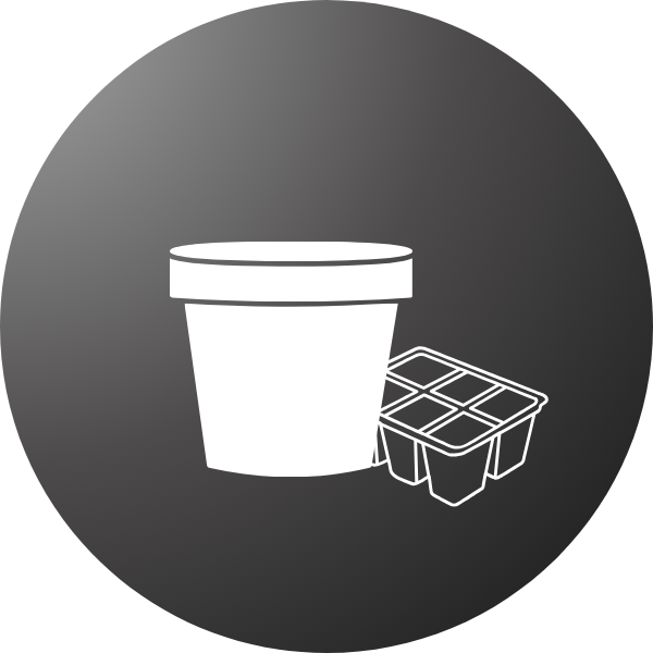 Durable garden pots – Perfect for flowers, herbs, and vegetable plants.