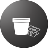 Durable garden pots – Perfect for flowers, herbs, and vegetable plants.