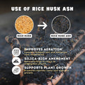 use rice husk ash in home gardening for better plants