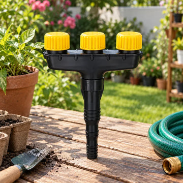 Atomizer Nozzle Sprinkler 3-Head Adjustable Garden Hose Sprayer