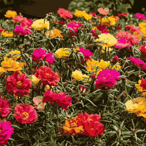 Single Portulaca Flower Mixed Seeds