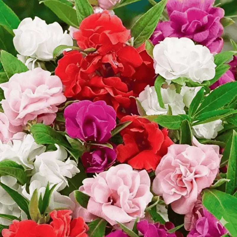 Tom Thumb rose like balsam flower seeds mix