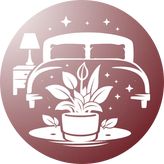 Illustration of a bedroom with plants and 'Bedroom Plants' text