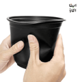 Black Plastic Pots 4