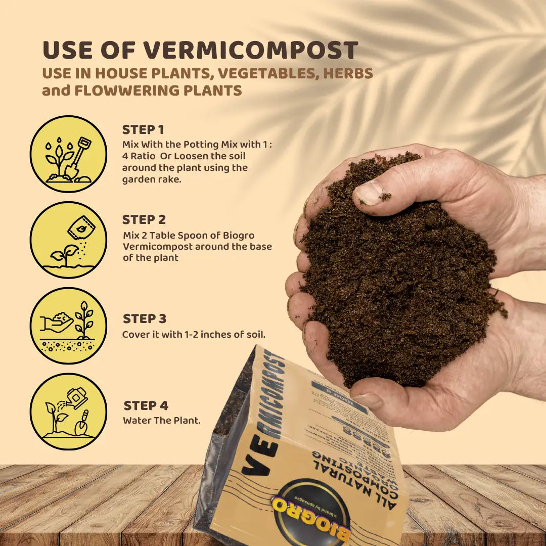 uses of vermicompost in home gardening