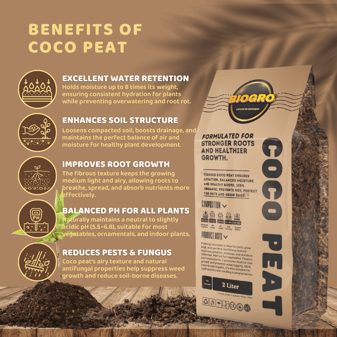 coco peat loose for home gardening in Pakistan by apnaugao