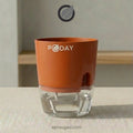 apnaugao self watering pots orange color