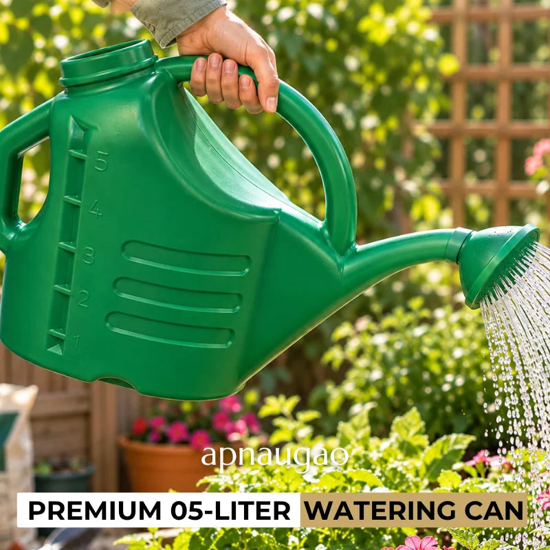 Apnaugao Premium 5-Liter Watering Can with Dual Handle
