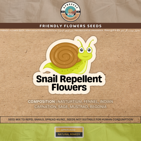 Friendly Flowers - Snails repellent flowers seeds