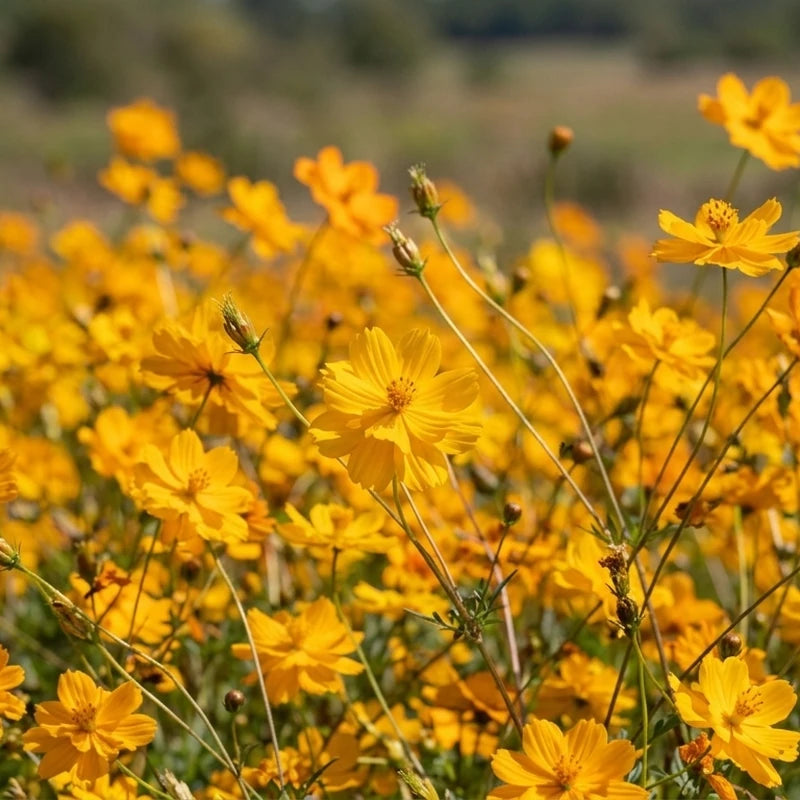 Crest Gold Sulphur Cosmos flowers – cosmos seeds in Pakistan | Apnaugao