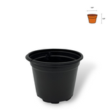 Black Flexible Plastic Pots 5"