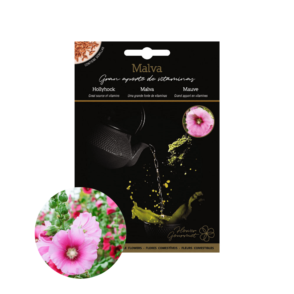 HOLLYHOCK Edible Flower Seeds - Apnaugao