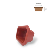 Horizontal Terracotta Plastic Pots  7.5"